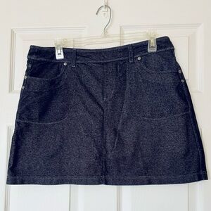 Athleta Bettona Classic Skort | Faux Denim | Size L | EUC